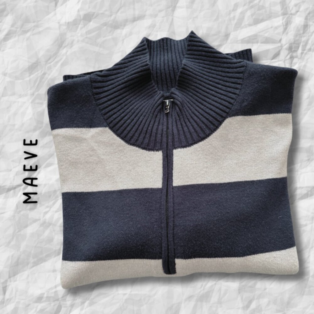 {Maeve} Quarter-Zip Up Sweater